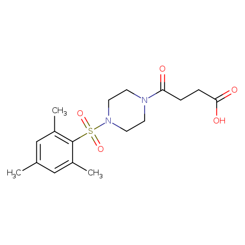 4-oxo-4-[4-(2,4,6-trimethylbenzenesulfonyl)piperazin-1-yl]butanoic acid