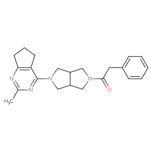 1-(5-{2-methyl-5H,6H,7H-cyclopenta[d]pyrimidin-4-yl}-octahydropyrrolo[3,4-c]pyrrol-2-yl)-2-phenylethan-1-one