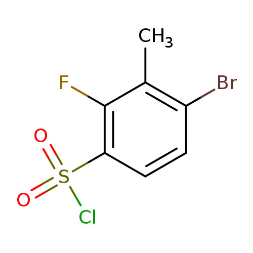 4-bromo-2-fluoro-3-methylbenzene-1-sulfonyl chloride