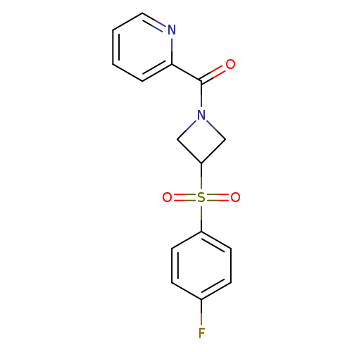 2-[3-(4-fluorobenzenesulfonyl)azetidine-1-carbonyl]pyridine
