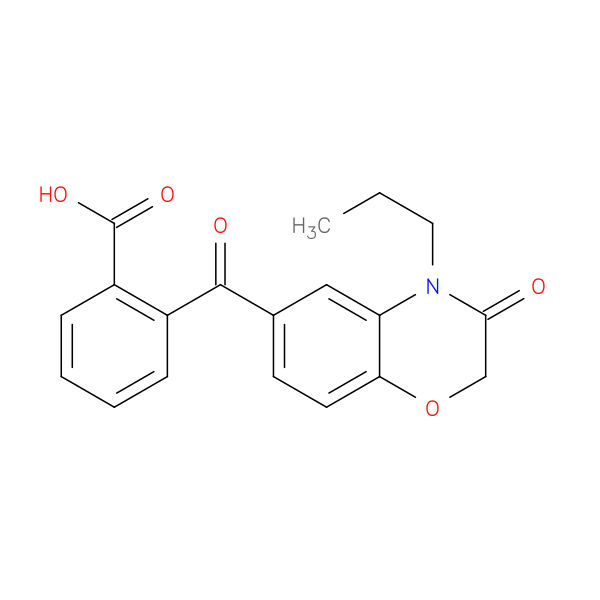 2-(3-oxo-4-propyl-3,4-dihydro-2H-1,4-benzoxazine-6-carbonyl)benzoic acid