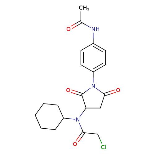 N-(1-[4-(Acetylamino)phenyl]-2,5-dioxopyrrolidin-3-yl)-2-chloro-n-cyclohexylacetamide