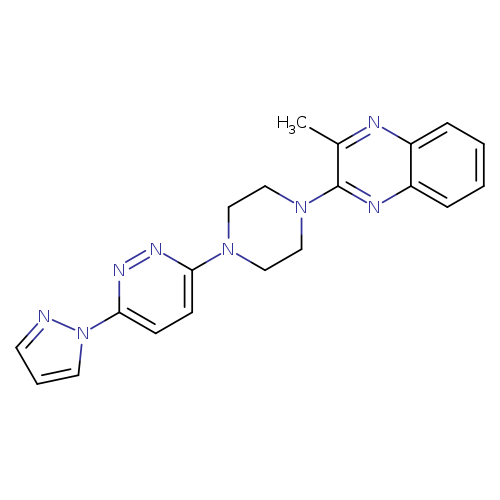 2-methyl-3-{4-[6-(1H-pyrazol-1-yl)pyridazin-3-yl]piperazin-1-yl}quinoxaline
