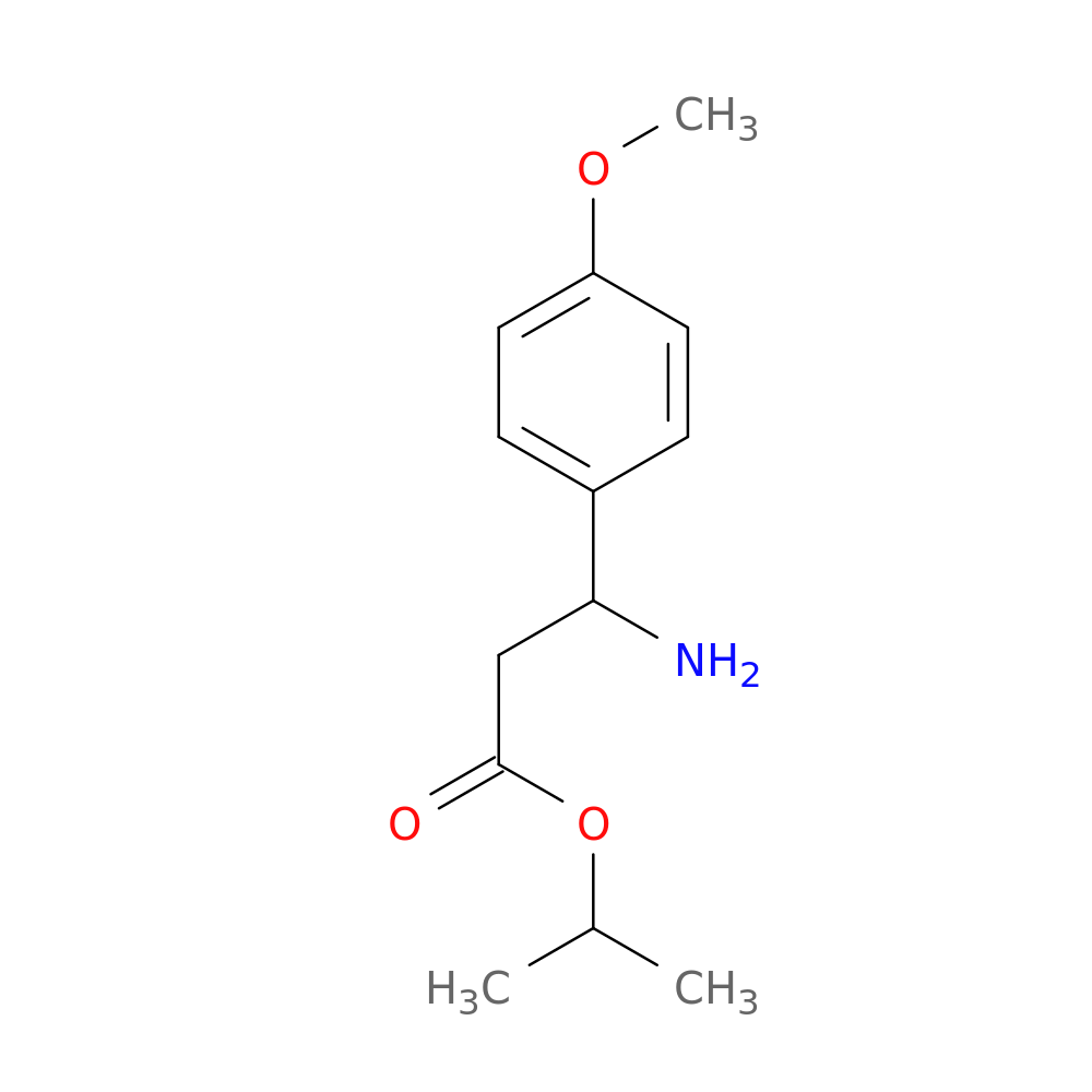 propan-2-yl 3-amino-3-(4-methoxyphenyl)propanoate