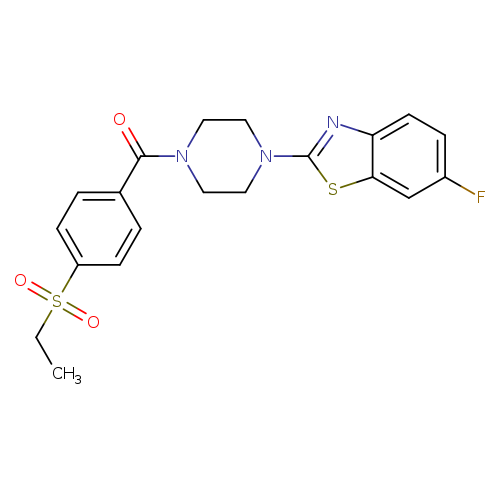 2-{4-[4-(ethanesulfonyl)benzoyl]piperazin-1-yl}-6-fluoro-1,3-benzothiazole