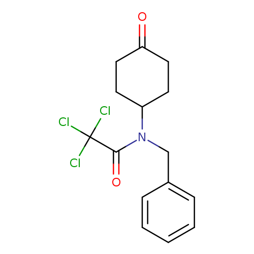 N-benzyl-2,2,2-trichloro-N-(4-oxocyclohexyl)acetamide