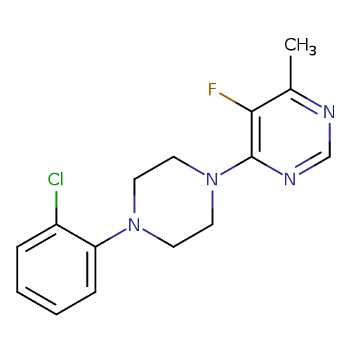 4-[4-(2-chlorophenyl)piperazin-1-yl]-5-fluoro-6-methylpyrimidine