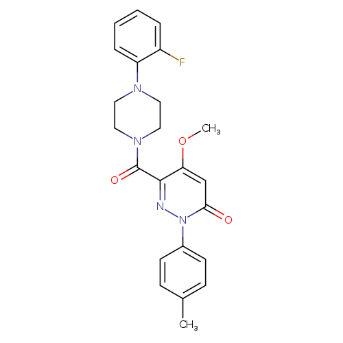 6-[4-(2-fluorophenyl)piperazine-1-carbonyl]-5-methoxy-2-(4-methylphenyl)-2,3-dihydropyridazin-3-one