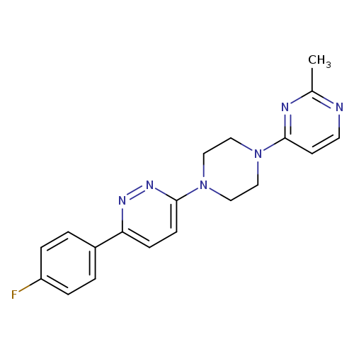 3-(4-fluorophenyl)-6-[4-(2-methylpyrimidin-4-yl)piperazin-1-yl]pyridazine