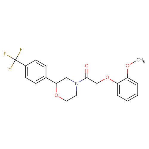 2-(2-methoxyphenoxy)-1-{2-[4-(trifluoromethyl)phenyl]morpholin-4-yl}ethan-1-one