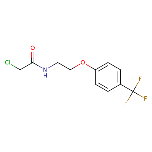 2-chloro-N-{2-[4-(trifluoromethyl)phenoxy]ethyl}acetamide