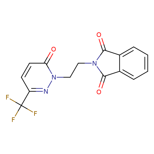 2-{2-[6-oxo-3-(trifluoromethyl)-1,6-dihydropyridazin-1-yl]ethyl}-2,3-dihydro-1H-isoindole-1,3-dione