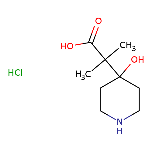 2-(4-hydroxypiperidin-4-yl)-2-methylpropanoic acid hydrochloride