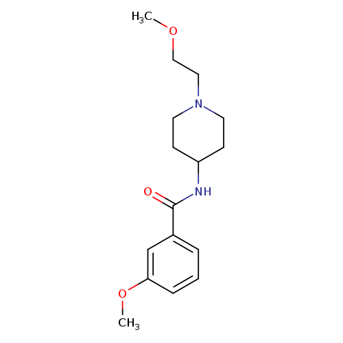 3-methoxy-N-[1-(2-methoxyethyl)piperidin-4-yl]benzamide