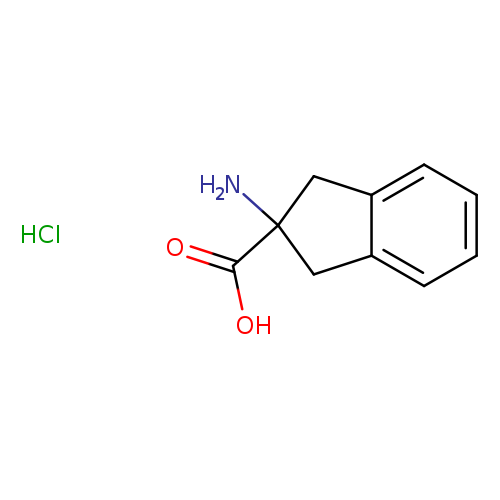1H-​Indene-​2-​carboxylic acid, 2-​amino-​2,​3-​dihydro-​, hydrochloride (1:1)