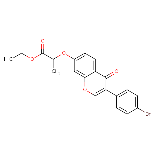 ethyl 2-{[3-(4-bromophenyl)-4-oxo-4H-chromen-7-yl]oxy}propanoate