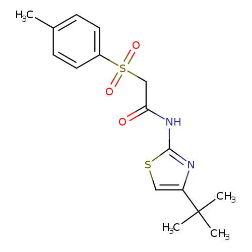 N-(4-tert-butyl-1,3-thiazol-2-yl)-2-(4-methylbenzenesulfonyl)acetamide