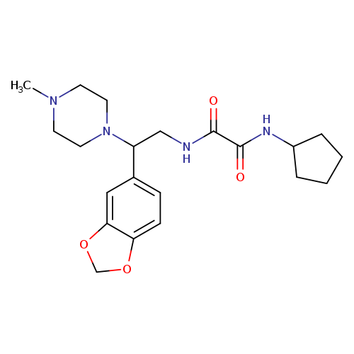 N'-[2-(2H-1,3-benzodioxol-5-yl)-2-(4-methylpiperazin-1-yl)ethyl]-N-cyclopentylethanediamide