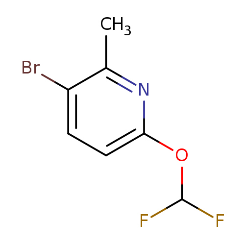 3-bromo-6-(difluoromethoxy)-2-methylpyridine