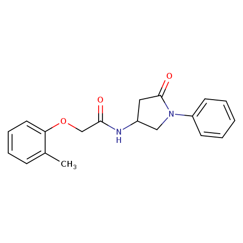 2-(2-methylphenoxy)-N-(5-oxo-1-phenylpyrrolidin-3-yl)acetamide