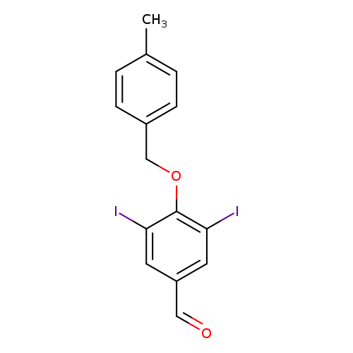 3,5-diiodo-4-[(4-methylbenzyl)oxy]benzaldehyde