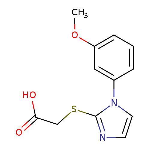 ([1-(3-Methoxyphenyl)-1h-imidazol-2-yl]thio)acetic acid