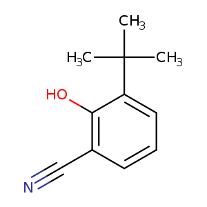 2-hydroxy-3-tert-butyl benzonitrile