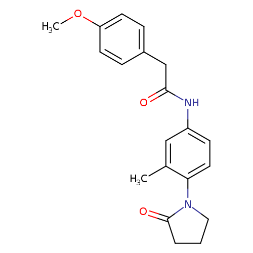 2-(4-methoxyphenyl)-N-[3-methyl-4-(2-oxopyrrolidin-1-yl)phenyl]acetamide
