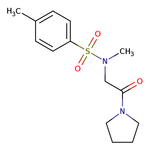 N,4-dimethyl-N-[2-oxo-2-(pyrrolidin-1-yl)ethyl]benzene-1-sulfonamide