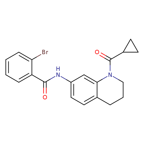2-bromo-N-(1-cyclopropanecarbonyl-1,2,3,4-tetrahydroquinolin-7-yl)benzamide
