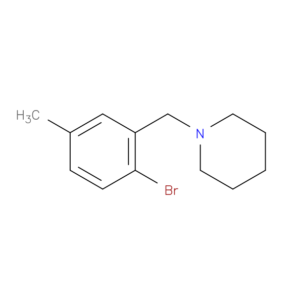 1-(2-Bromo-5-methylbenzyl)piperidine