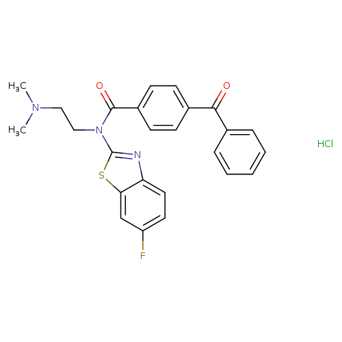 4-benzoyl-N-[2-(dimethylamino)ethyl]-N-(6-fluoro-1,3-benzothiazol-2-yl)benzamide hydrochloride