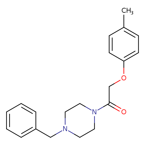 2-(4-benzyl-1-piperazinyl)-2-oxoethyl 4-methylphenyl ether