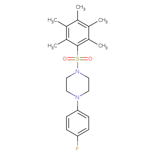1-(4-fluorophenyl)-4-(2,3,4,5,6-pentamethylbenzenesulfonyl)piperazine