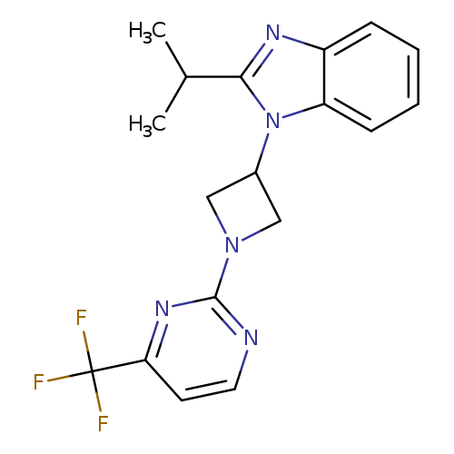 2-(propan-2-yl)-1-{1-[4-(trifluoromethyl)pyrimidin-2-yl]azetidin-3-yl}-1H-1,3-benzodiazole