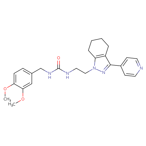 1-[(3,4-dimethoxyphenyl)methyl]-3-{2-[3-(pyridin-4-yl)-4,5,6,7-tetrahydro-1H-indazol-1-yl]ethyl}urea
