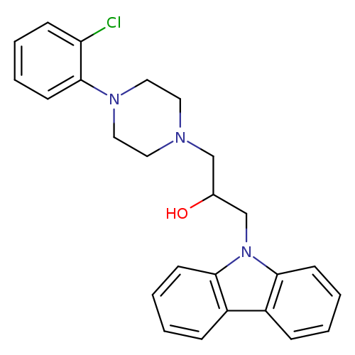 1-(9H-carbazol-9-yl)-3-[4-(2-chlorophenyl)piperazin-1-yl]propan-2-ol