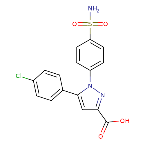 1-[4-(Aminosulfonyl)phenyl]-5-(4-chlorophenyl)-1h-pyrazole-3-carboxylic acid