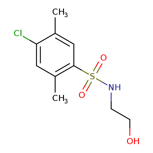 4-chloro-N-(2-hydroxyethyl)-2,5-dimethylbenzenesulfonamide