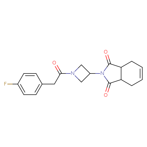 2-{1-[2-(4-fluorophenyl)acetyl]azetidin-3-yl}-2,3,3a,4,7,7a-hexahydro-1H-isoindole-1,3-dione