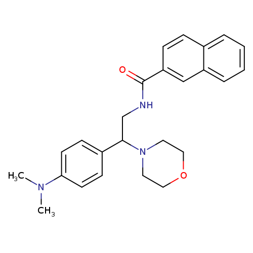 N-{2-[4-(dimethylamino)phenyl]-2-(morpholin-4-yl)ethyl}naphthalene-2-carboxamide