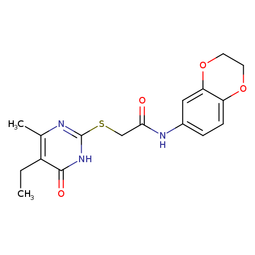 N-(2,3-dihydro-1,4-benzodioxin-6-yl)-2-[(5-ethyl-4-methyl-6-oxo-1,6-dihydropyrimidin-2-yl)sulfanyl]acetamide