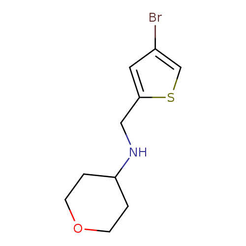 N-[(4-bromothiophen-2-yl)methyl]oxan-4-amine