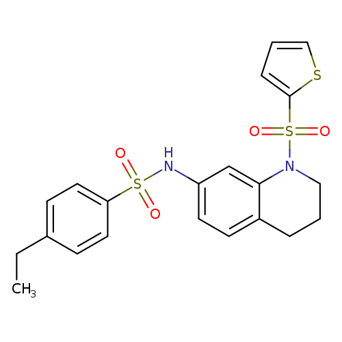 4-ethyl-N-[1-(thiophene-2-sulfonyl)-1,2,3,4-tetrahydroquinolin-7-yl]benzene-1-sulfonamide