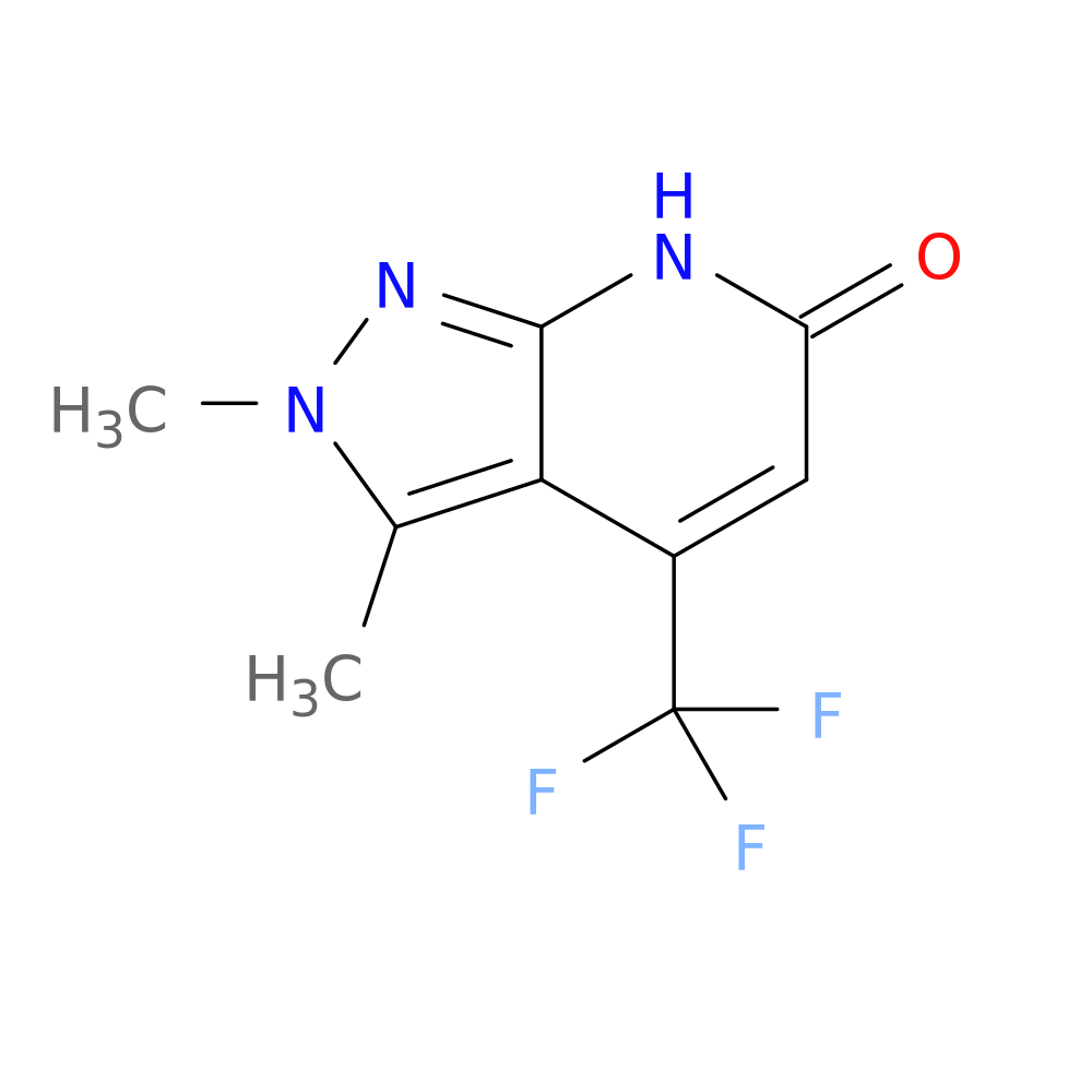 2,3-dimethyl-4-(trifluoromethyl)-2H,6H,7H-pyrazolo[3,4-b]pyridin-6-one