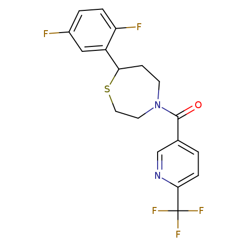 7-(2,5-difluorophenyl)-4-[6-(trifluoromethyl)pyridine-3-carbonyl]-1,4-thiazepane