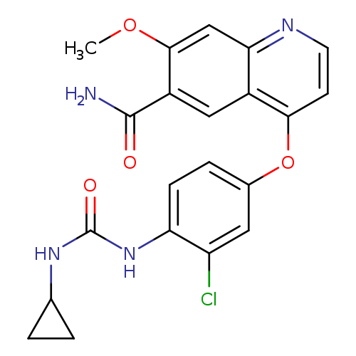 4-[3-Chloro-4-[[(cyclopropylamino)carbonyl]amino]phenoxy]-7-methoxy-6-quinolinecarboxamide