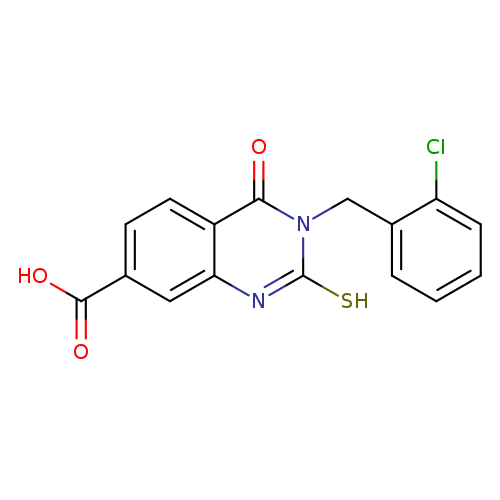 3-[(2-chlorophenyl)methyl]-4-oxo-2-sulfanyl-3,4-dihydroquinazoline-7-carboxylic acid