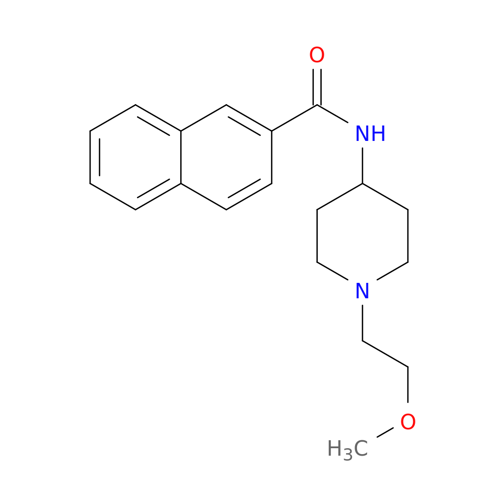 N-[1-(2-methoxyethyl)piperidin-4-yl]naphthalene-2-carboxamide