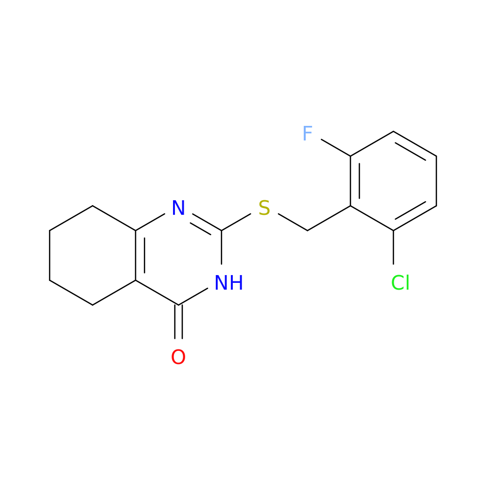2-{[(2-chloro-6-fluorophenyl)methyl]sulfanyl}-3,4,5,6,7,8-hexahydroquinazolin-4-one